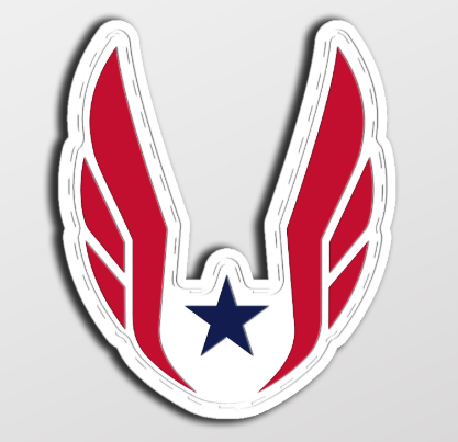 USATF Velcro Patch - Wings