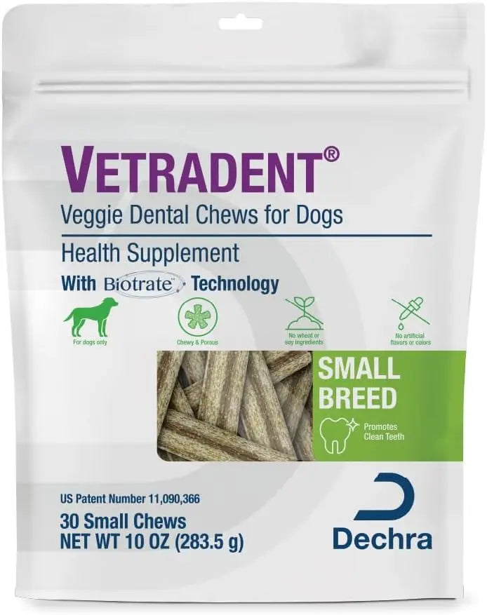 Veggie Dental Chews for Small Dogs, Natural Teeth Cleaning Treats Happy Tails Pet Shop Store