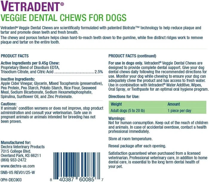 Veggie Dental Chews for Small Dogs, Natural Teeth Cleaning Treats Happy Tails Pet Shop Store