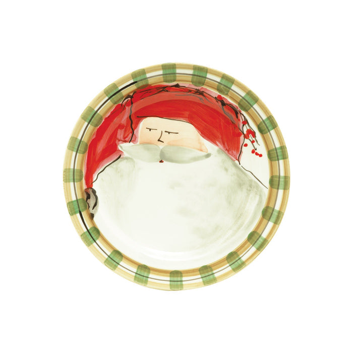 Vietri Old St. Nick Assorted Round Salad Plates - Set of 4 Dinnerware Vietri