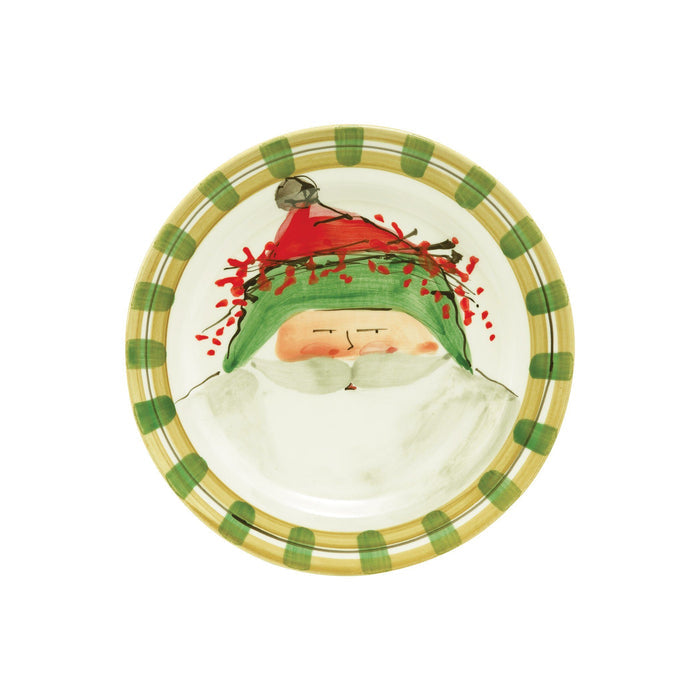 Vietri Old St. Nick Assorted Round Salad Plates - Set of 4 Dinnerware Vietri