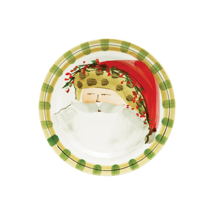 Vietri Old St. Nick Assorted Round Salad Plates - Set of 4 Dinnerware Vietri