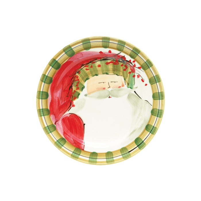 Vietri Old St. Nick Assorted Round Salad Plates - Set of 4 Dinnerware Vietri