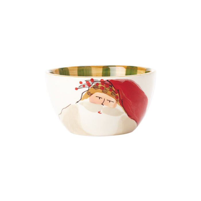 Vietri Old St. Nick Cereal Bowl - Animal Hat Dinnerware Vietri