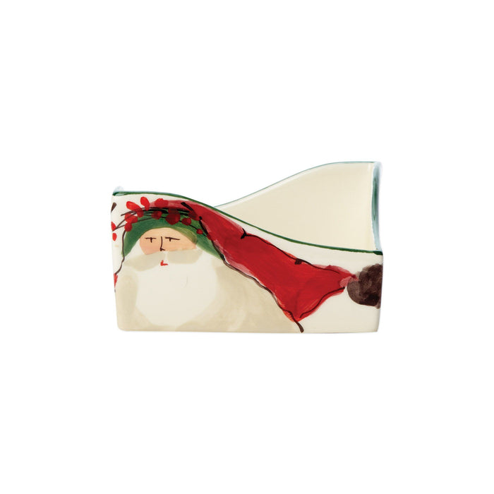 Vietri Old St. Nick Cocktail Napkin Holder Dinnerware Vietri