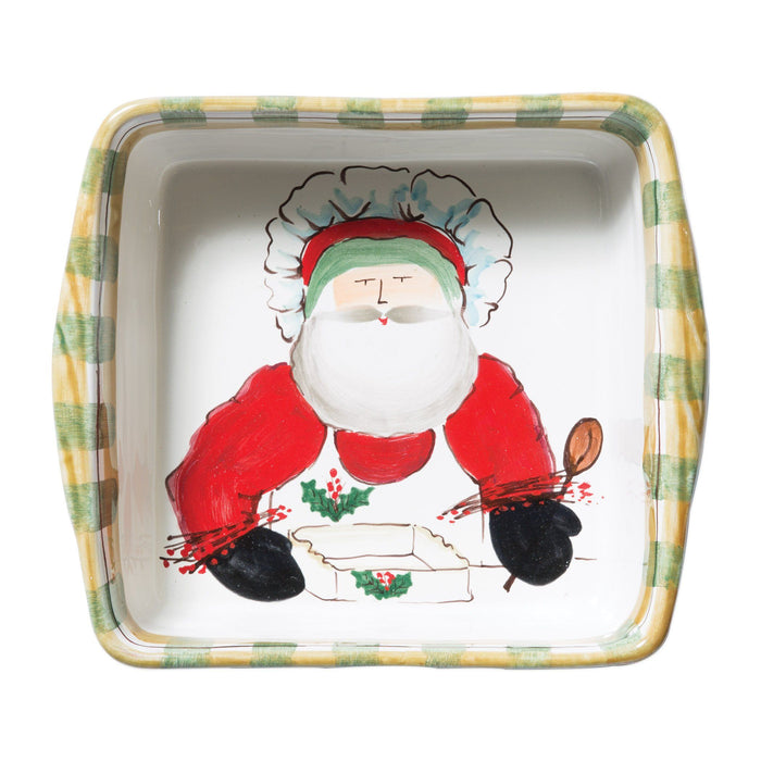 Vietri Old St. Nick Square Baker w/ Chef Dinnerware Vietri