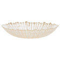 Vietri Rufolo Glass Gold Large Serving Bowl Dinnerware Vietri