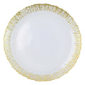 Vietri Rufolo Glass Gold Round Platter Dinnerware Vietri