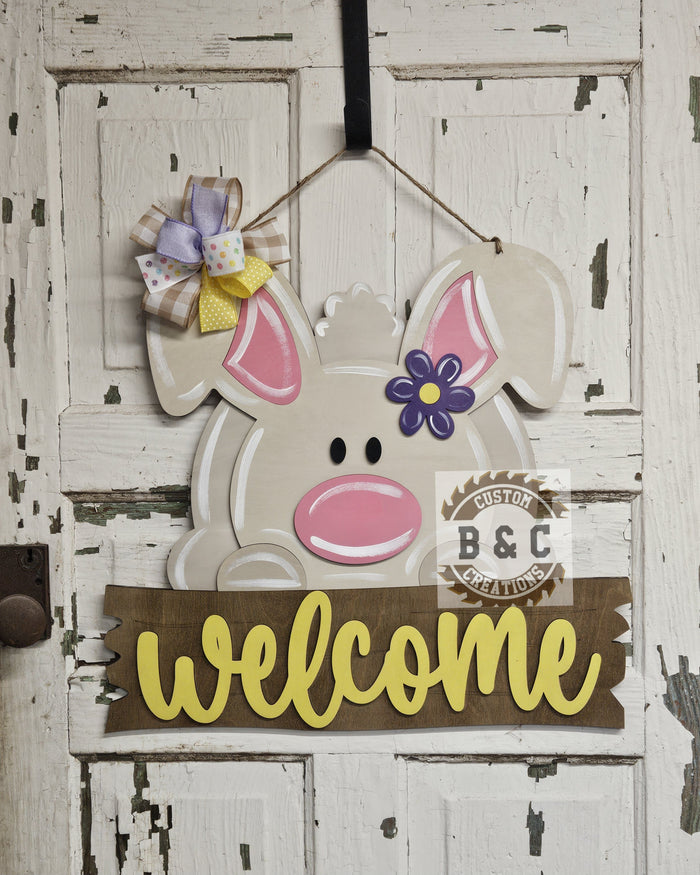 Welcome Bunny Banner