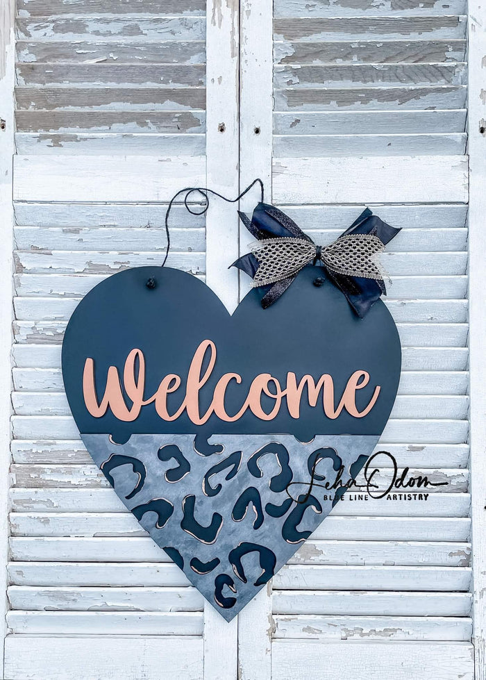 Welcome Leopard Heart