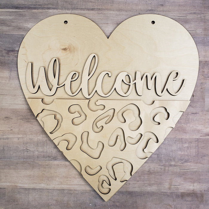 Welcome Leopard Heart