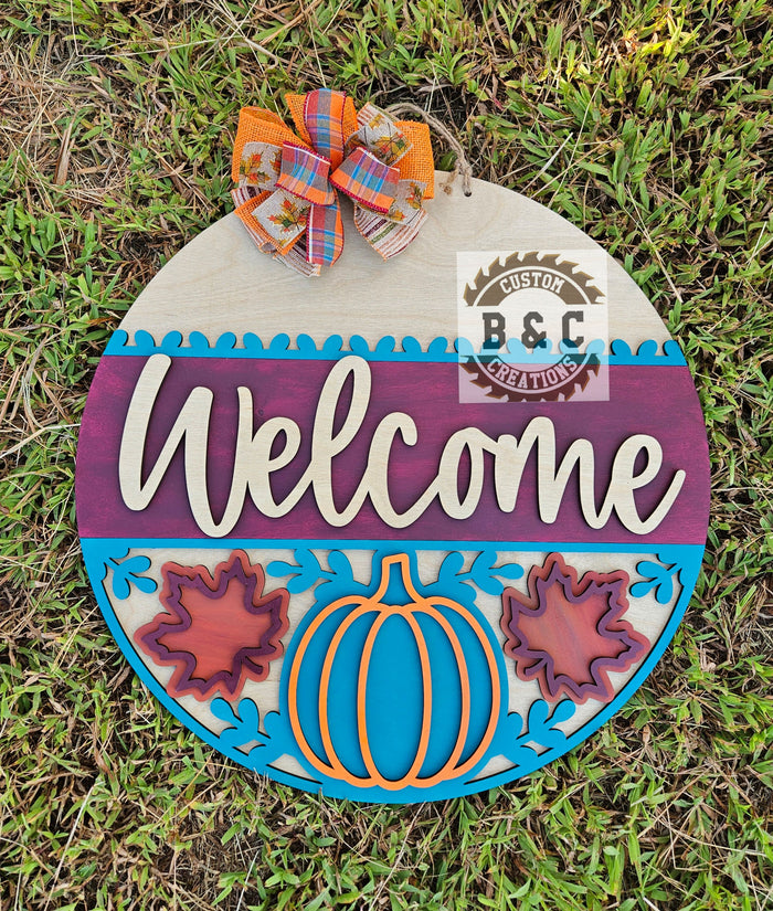 Welcome Pumpkin Leaves