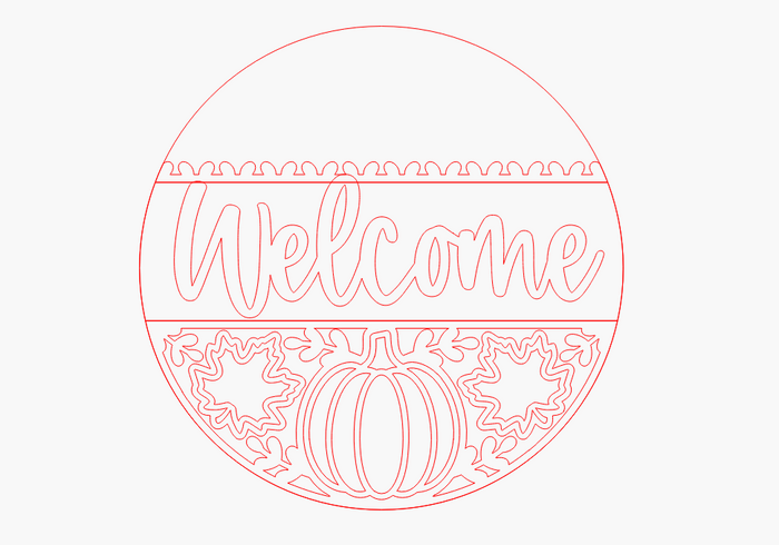 Welcome Pumpkin Leaves