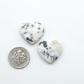 Natural White Buffalo Stone Cabochons are semi-precious gemstones cut into shapes ideal for jewelry-making, making them an excellent choice for artisans
