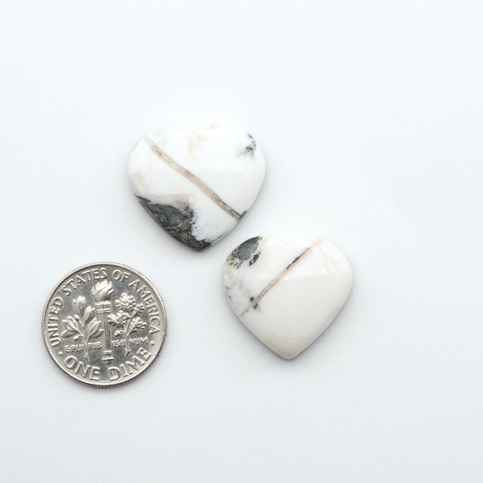 Natural White Buffalo Stone Cabochons are semi-precious gemstones cut into shapes ideal for jewelry-making, making them an excellent choice for artisans