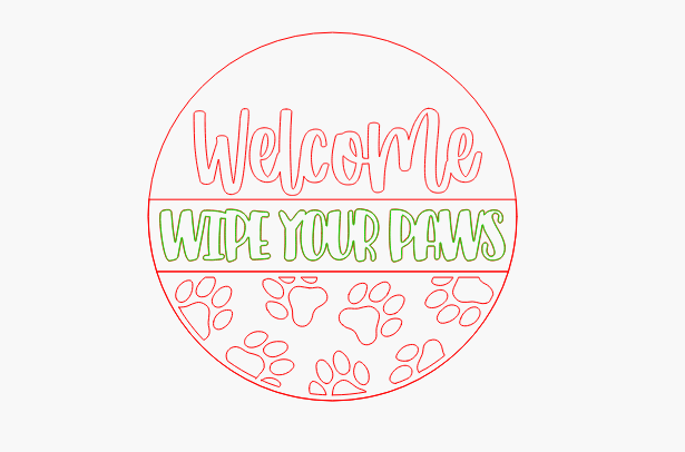 Wipe your paws dog
