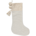 Woven Pom- Stocking