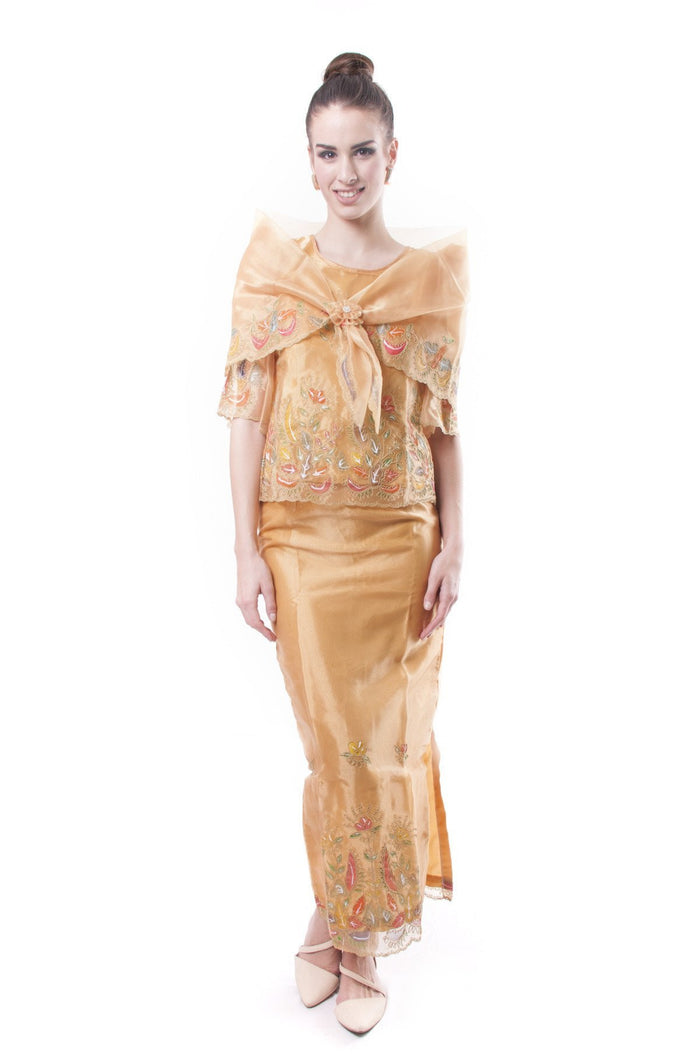 BARONG WAREHOUSE - WS02 Baro't Saya with Alampay - Filipiniana