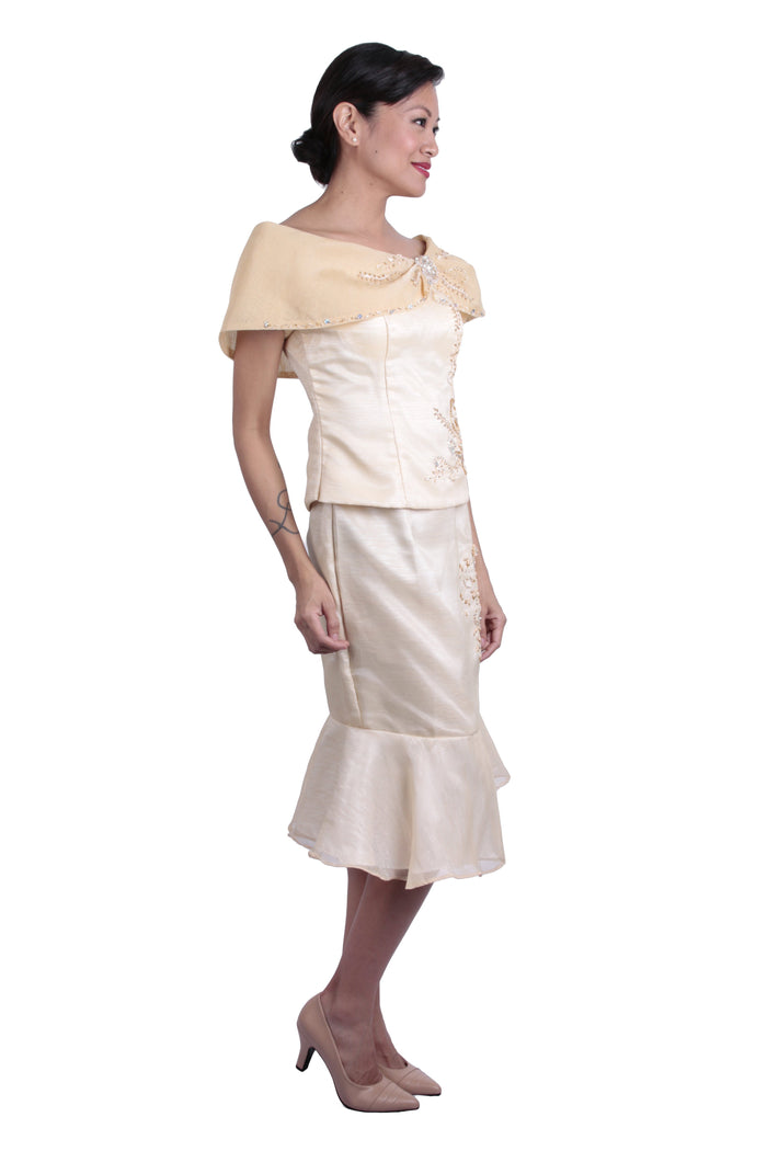 BARONG WAREHOUSE - WS03 - Baro't Saya Carla Midi - Filipiniana