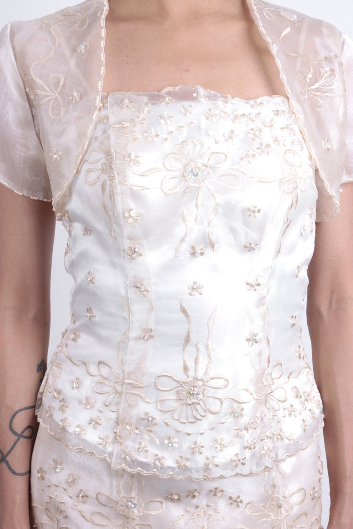 BARONG WAREHOUSE - WS06 Baro't Saya Bolero with Three-Layer Skirt - Filipiniana