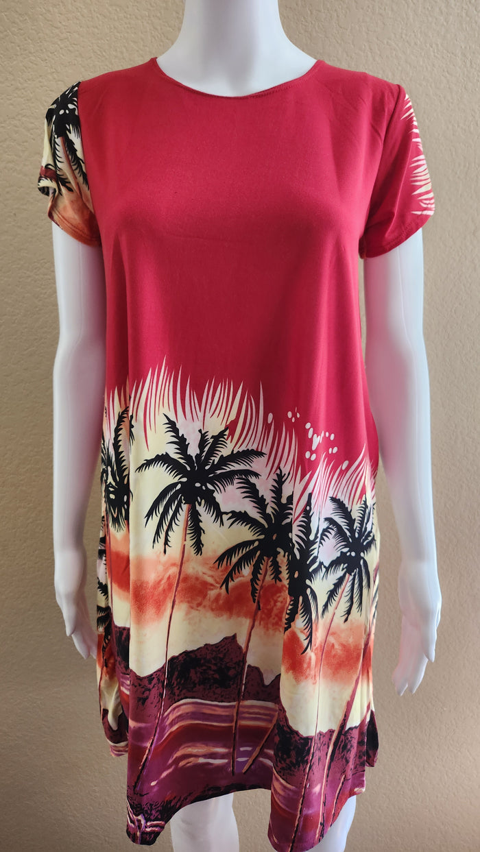 BARONG WAREHOUSE - WT50 - Duster Filipina House Summer Comfortable Dress - Short-Sleeve