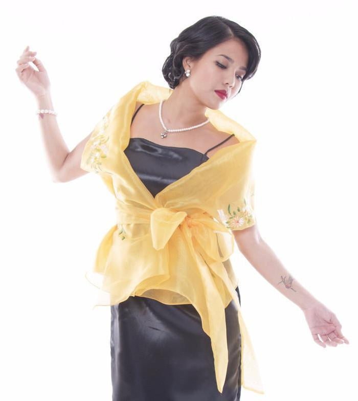 BARONG WAREHOUSE - WW03 - Filipiniana Wrap-Around Gold