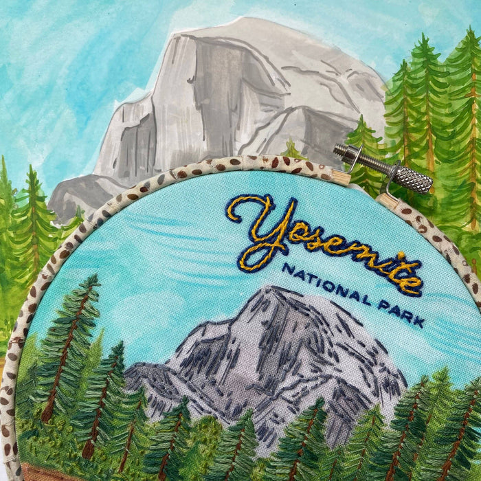 Yosemite National Park Hand Embroidery Craft Kit